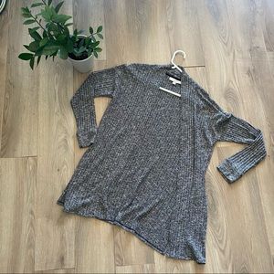 LOFT Thin-Knit Cardigan in Gray
